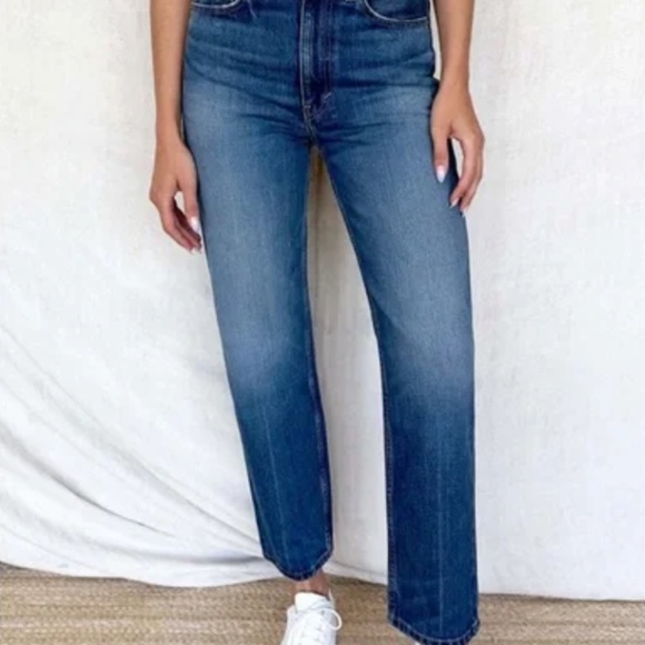 Emerson Fry x Twin Doves- Rebound Blue "Vintage Stove Pipe" Ankle Jeans, Size 30 - Picture 2 of 8